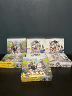 Pokemon Dream League and Eevee Heroes Japanese Booster Box Bundle (x7 boxes) - Image 1