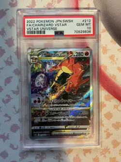 Pokemon 2022 JPN SWSH VSTAR Universe #212 Charizard VSTAR PSA 10 GEM MINT - Image 1
