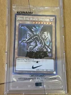 Yugioh Red-Eyes Black Dragon Nike Worlds Promo NKC1-EN002 Collaboration 2025 a - Image 1