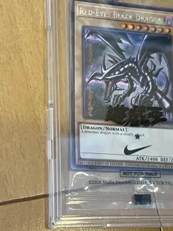 Yugioh Red-Eyes Black Dragon Nike Worlds Promo NKC1-EN002 Collaboration 2025 a - Image 3