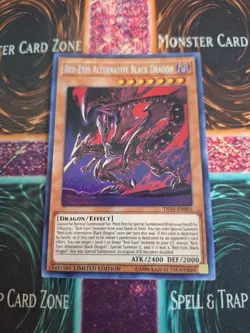 Yugioh Red-Eyes Alternative Black Dragon TN19-EN005 Prismatic Secret Limited NM - Image 1