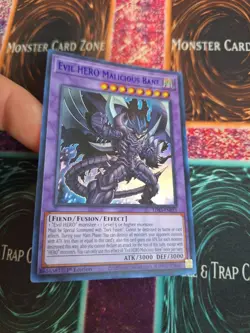 Yugioh Evil HERO Malicious Bane LDS3-EN033 Blue Ultra Rare 1st Edition Near Mint - Image 2