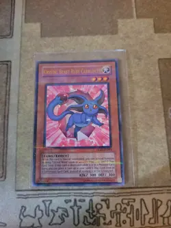 YUGIOH CRYSTAL BEAST RUBY CARBUNCLE HL05-EN001 ULTRA PARALLEL UNLIMITED ED NM - Image 1