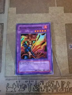 YUGIOH FLAME SWORDSMAN LOB-003 SUPER UNLIMITED ED VLP 1996 - Image 2