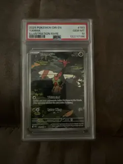 Yanma Pokemon TCG Destined Rivals Full Art Illustration Rare Card 183/182 PSA 10 - Image 1