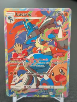 Fan Art: Lucario Holo - Pokemon TCG Pocket - Custom Card - Image 1