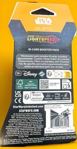 Star Wars Unlimited TCG *Jump To Lightspeed Sleeved Booster Pack* *16-cards* - Image 2