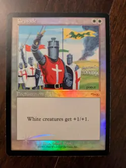 MTG Single Card - Crusade JSS Promo NM Foil (w/ foil cut-line) - Image 1