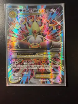 Near mint Mega Alakazam EX full art Pokemon card English - Image 1