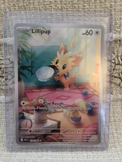 Pokemon Lillipup Illustration Rare Card 154/086 S&V White Flare - Image 1