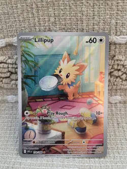 Pokemon Lillipup Illustration Rare Card 154/086 S&V White Flare - Image 2