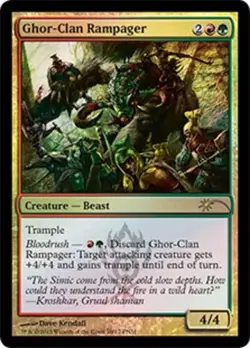 FOIL Ghor-Clan Rampager NM FNM Promo MTG Magic the Gathering Gold English Card - Image 1