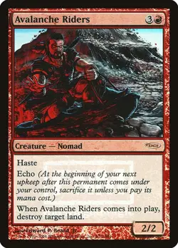 FOIL Avalanche Riders NM FNM Promo MTG Magic the Gathering Red English Card - Image 1