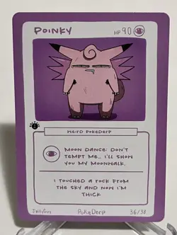 1st Edition Pokederp 2 Poinky - Clefable 36/38 Custom Derpy Card - Image 1