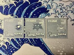 Gengar 94 Haunter 93 Gastly 92 Pokemon Artbox 1999 Vintage Lot Card Series 1 NM - Image 2