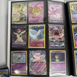HUGE 130 Pokemon Binder Lot Modern EX, Promos, Trainer Cards, Illustration Rares - Image 1