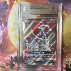 Reshiram GX 65/70 Full Art Dragon Majesty Sun & Moon Pokemon Card 2018 BGS 9 - Image 1