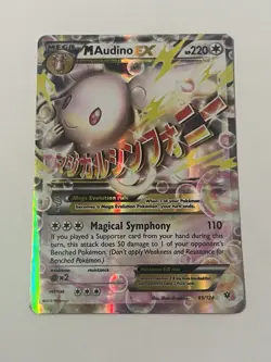 Pokemon TCG M Audino EX 85/124 XY Fates Collide Ultra Rare Card - Image 1