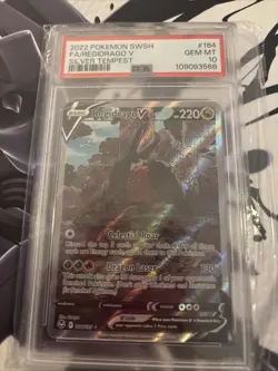 PSA 10 GEM MINT Regidrago V Alt Art 184/195 Silver Tempest Pokemon Card 2022 - Image 5