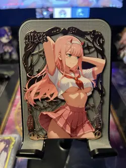 Goddess Story Metal Card Serialized Anime Waifu Zero Two - Image 1