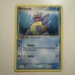 Pokemon TCG Wartortle 42/100 EX Crystal Guardians Regular Card EN-MP 2006 - Image 1