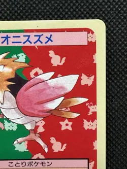 Pokemon Card Japanese Spearow No. 021 Top sun Topsun Nintendo 1995 Blue Back - Image 3