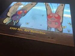 Bye, Bye Butterfree EP20 TV Animation 1998 Topps Holo Foil Pokemon Card HP/DMG - Image 2