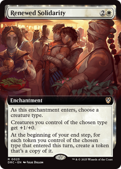 Renewed Solidarity (Extended Art) Aetherdrift Commander Near Mint - Image 1