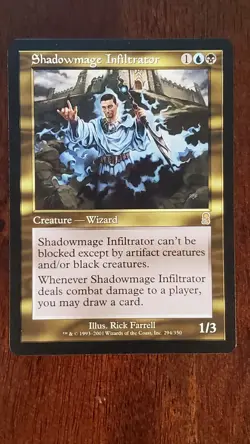 Shadowmage Infiltrator Odyssey EX/LP #294 MTG Magic the Gathering Creature Rare - Image 3