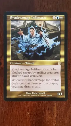 Shadowmage Infiltrator Odyssey EX/LP #294 MTG Magic the Gathering Creature Rare - Image 5
