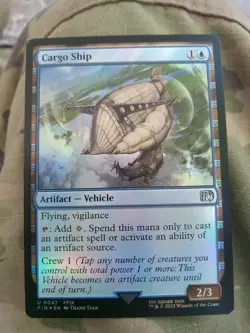 Cargo Ship (Foil) - Final Fantasy - NM - MTG Magic - Uncommon - Vehicle - Image 1