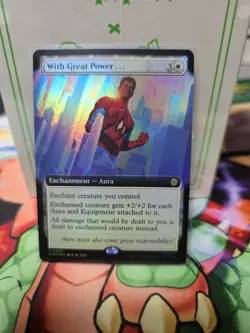 Magic the Gathering - With Great Power... (Extended Art) (SPM) (FOIL) #248 - Image 1