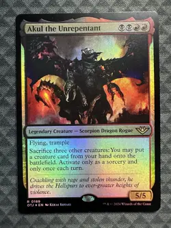 MTG Akul, the Unrepentant #0189 Foil Rare Outlaws of Thunder Junction (OTJ) - Image 2