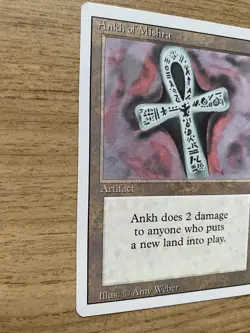 MTG: MAGIC THE GATHERING REVISED 3ED : RARE : ANKH OF MISHRA UNPLAYED MINT / NM - Image 2