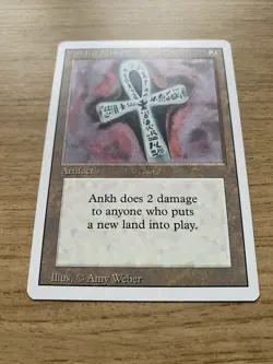 MTG: MAGIC THE GATHERING REVISED 3ED : RARE : ANKH OF MISHRA UNPLAYED MINT / NM - Image 5