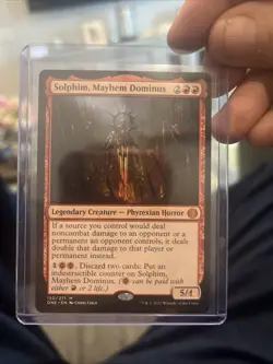 Magic the Gathering Phyrexia All Will Be One SOLPHIM, MAYHEM DOMINUS MYSTIC RARE - Image 1
