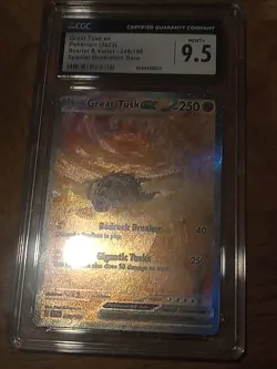 Great Tusk EX SIR #246 - CGC MINT+ 9.5 - 2023 Scarlet & Violet - Pokemon TCG - Image 1