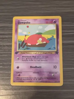2000 Pokemon Classic - Team Rocket First Edition 67/82 Slowpoke NM-MT - Image 1