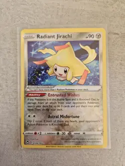 Pokemon - Radiant Jirachi - 120/195 - Silver Tempest - Holo - Radiant Rare NM - Image 1
