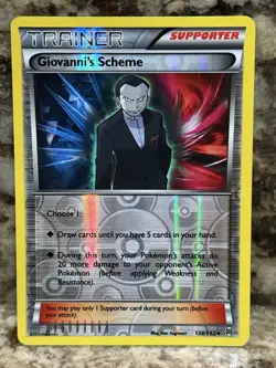 Pokemon TCG - Giovanni's Scheme 138/162 - BREAKthrough - Reverse Holo - Image 1