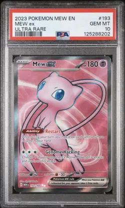 2023 POKEMON MEW EN-151 ULTRA RARE #193 MEW EX PSA 10 - Image 1