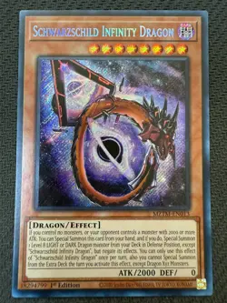 Schwarzschild Infinity Dragon MZTM-EN013 Secret Rare 1st Edition Yu-Gi-Oh! - Image 1