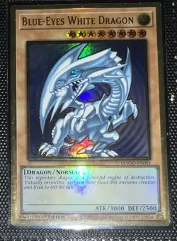 Yu-Gi-Oh! Blue-Eyes White Dragon PGL2-EN080 Gold Rare 1st Edition NM - Image 2
