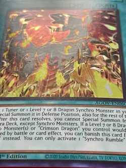 3x Synchro Rumble | AGOV-EN060 | Super Rares | NM | 1st Edition | YuGiOh! - Image 2