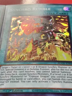 3x Synchro Rumble | AGOV-EN060 | Super Rares | NM | 1st Edition | YuGiOh! - Image 5