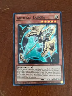 Artifact Lancea - RA01-EN006 Super Rare Yugioh! Holo Foil Nice! 1st - Image 1