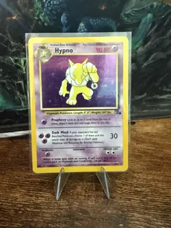 Pokemon Card Hypno 8/62 Holo Rare Fossil Set, Vintage 1999, WOTC, NM Condition - Image 1