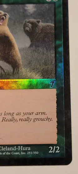 Grizzly Bears 7th Edition Foil MTG Magic Card # 251 7th Ed D.J. Cleland-Hura - Image 4