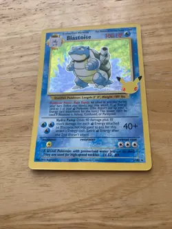 Pokemon TCG Blastoise Holo Rare Card 2/102 Celebrations Classic Collection - Image 2