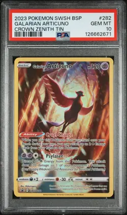 Galarian Articuno SWSH282 - SWSH: Sword & Shield Promo Cards Holo (PSA 10) - Image 1